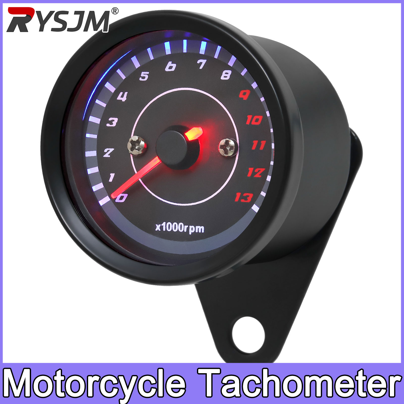 Analog Meter Gauge - 13000 RPM Metre Evrensel Scooter Motosiklet