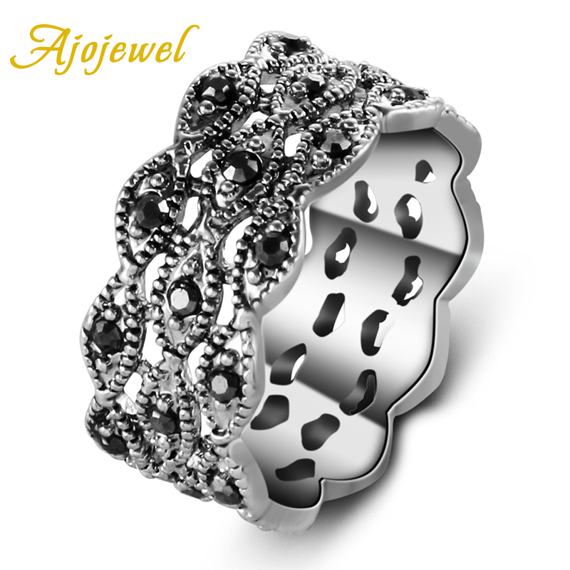 Vintage And Collectible Items - Ajojewel 3 katmanlı yapay elmas yüzük