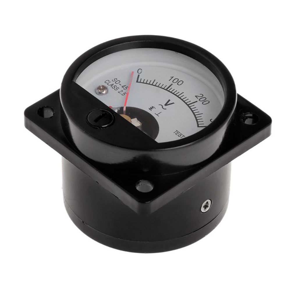 Analog Meter Gauge - Siyah 0-300V Akım Voltmetre Panel Metre