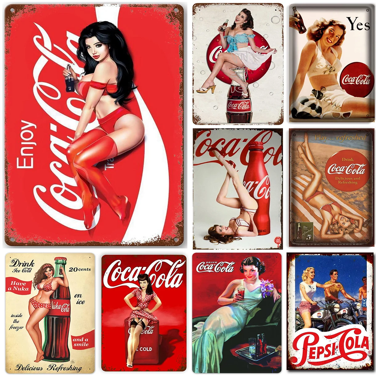 Vintage Collectible Signs - Retro 