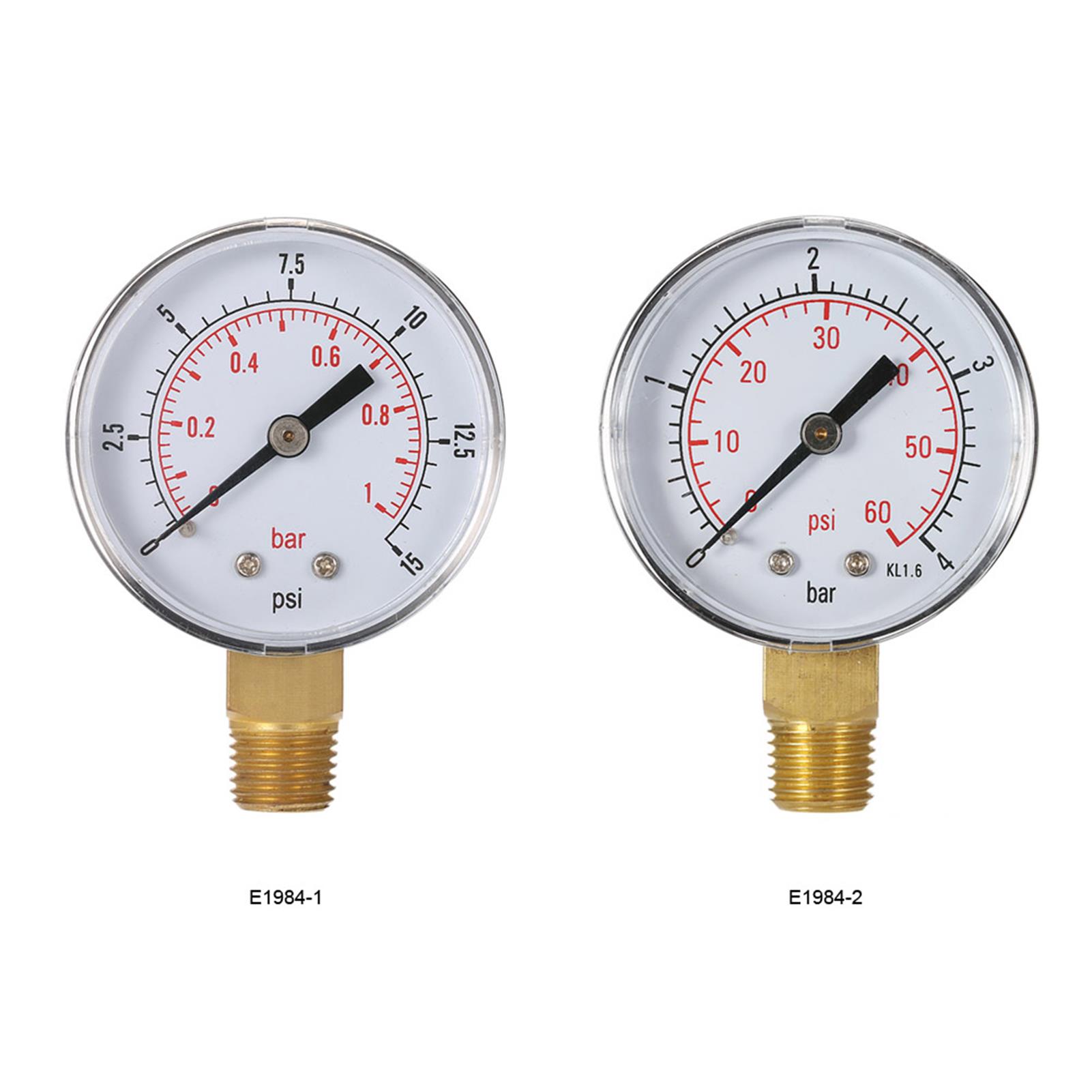 Analog Meter Gauge - 50mm Havuz Filtresi Su Basıncı Hidrolik