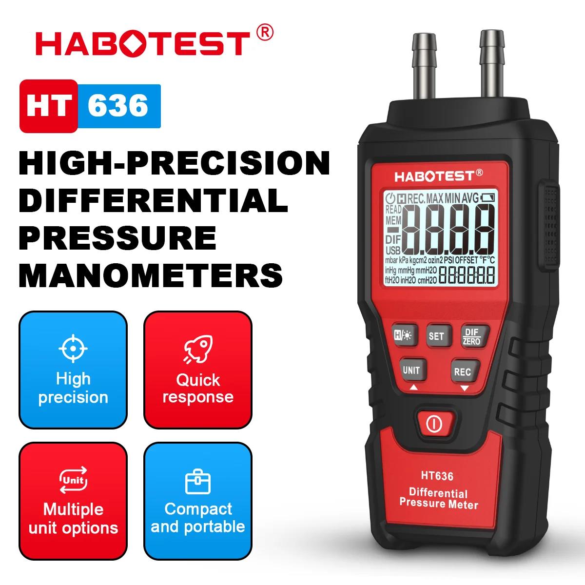 Analog Meter Gauge - HABOTEST HT636 Dijital Basınç Göstergesi Manometre