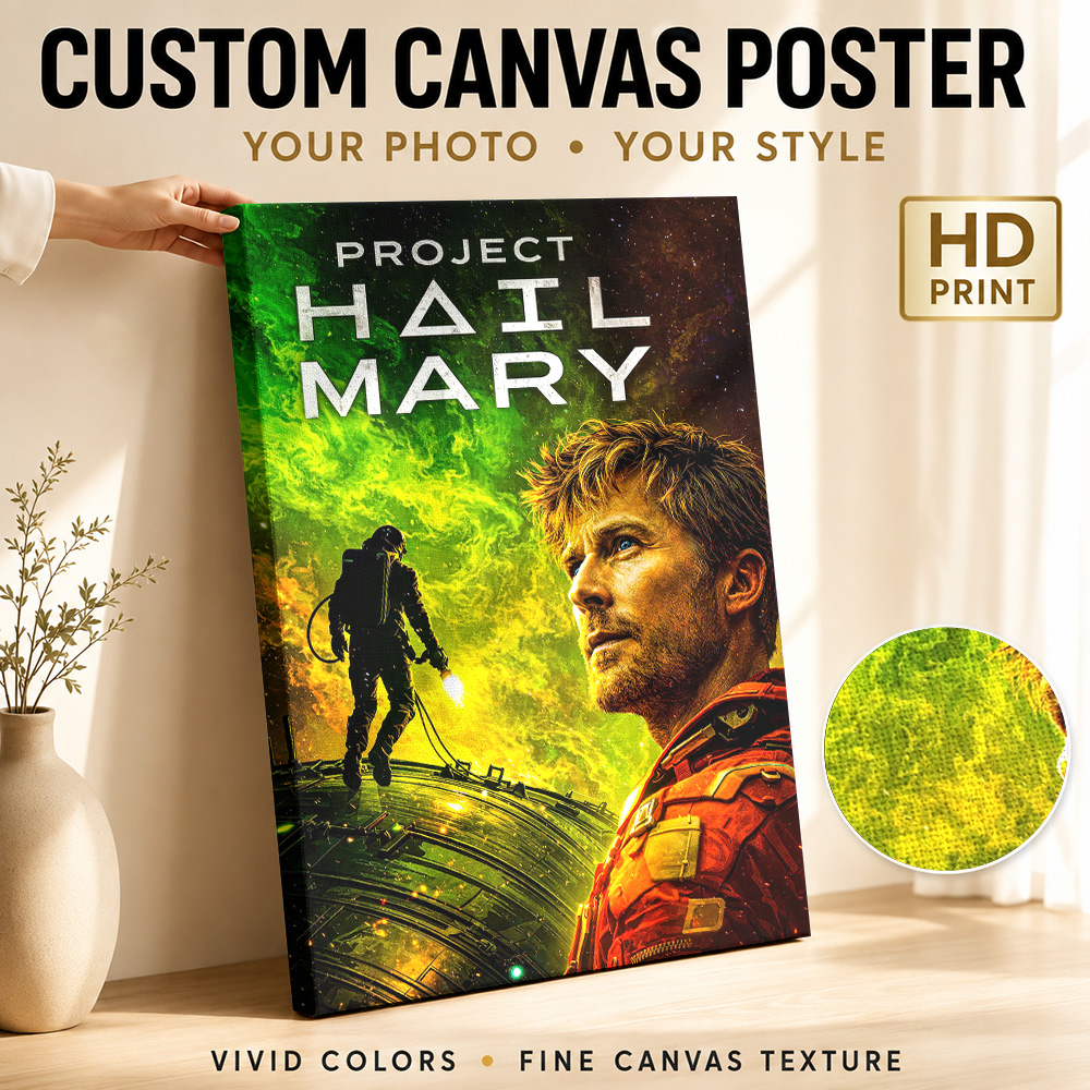 Vintage Collectible Figures - Project Hail Mary Film Kanvas Posteri