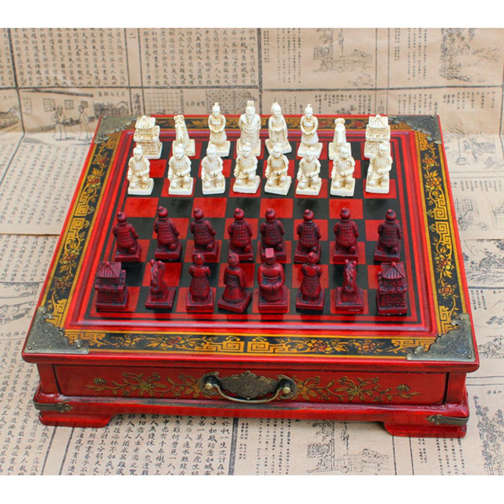 Çin Satranç Seti Reçine Antika - Vintage Collectible Board Games incelemesi ve fiyatı
