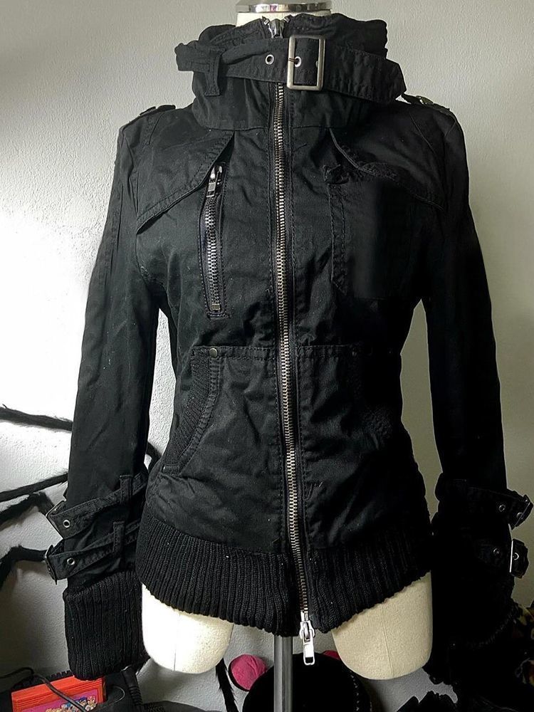 Y2k Grunge Punk Kadın Siyah Vi - Vintage Zip Hoodie incelemesi ve fiyatı