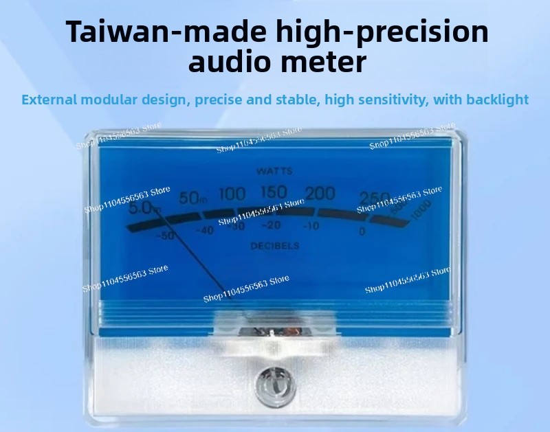 TN-90 Tip Mavi Arka Işıklı VU  - Analog Meter Gauge incelemesi ve fiyatı