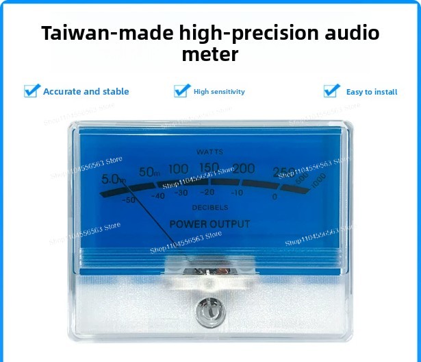 TN-90 Tip Mavi Arka Işıklı VU  - Analog Meter Gauge incelemesi ve fiyatı