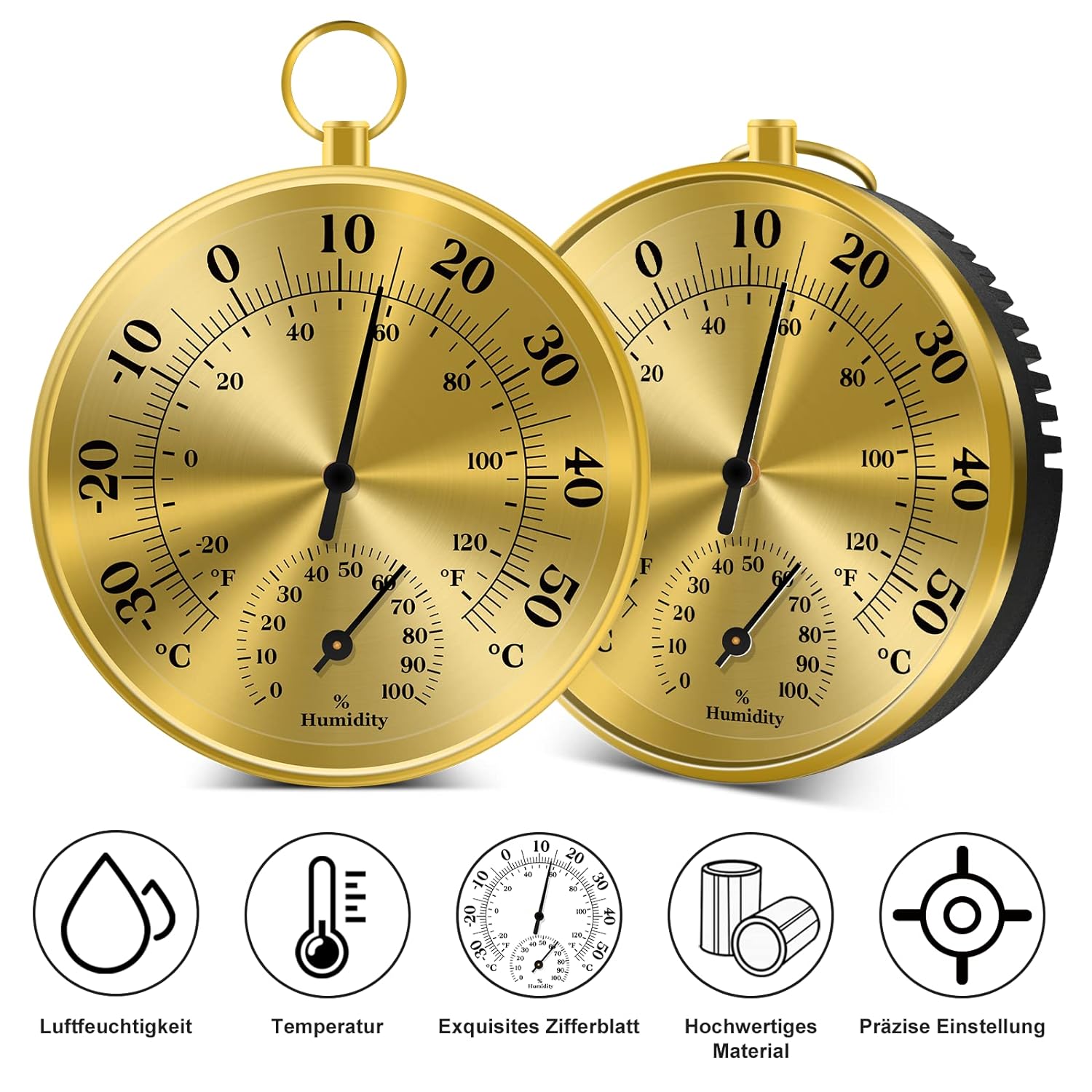 10 CM Duvar Termometre Higrome - Analog Meter Gauge incelemesi ve fiyatı